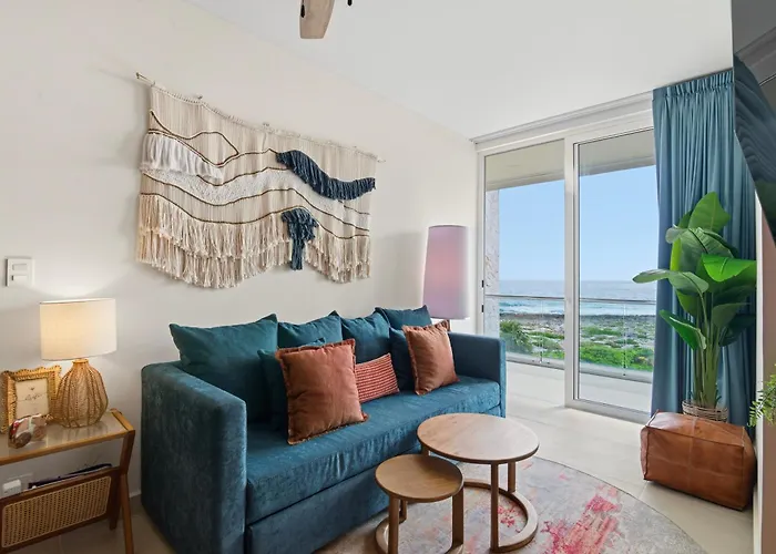 Ocean View Haven Walk To Private Rooftop Terrace Apartment Akumal