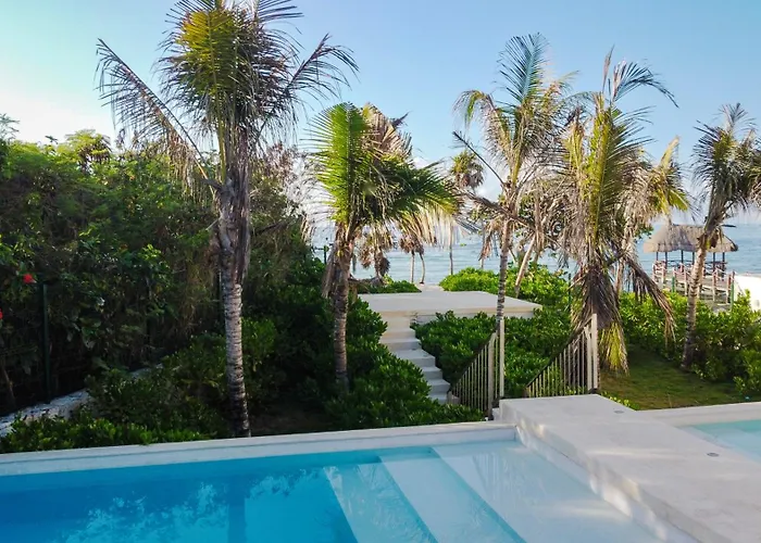 Ocean View Haven Walk To Private Rooftop Terrace * Akumal