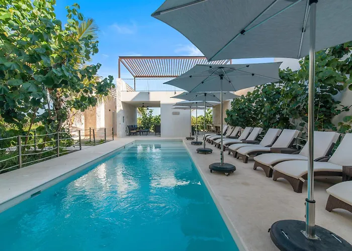Ocean View Haven Walk To Private Rooftop Terrace Apartment Akumal